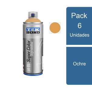 Pack 6 Pinturas Aerosol / Spray Expression Ochre Tekbond